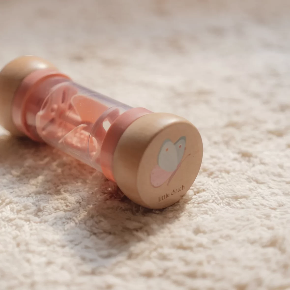 LITTLE DUTCH. Ξύλινη κουδουνίστρα με ήχο βροχής Fairy garden