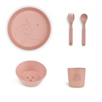 Z1031 - Bio Based Tableware Set - Unicorn Blush Pink - Extra 0