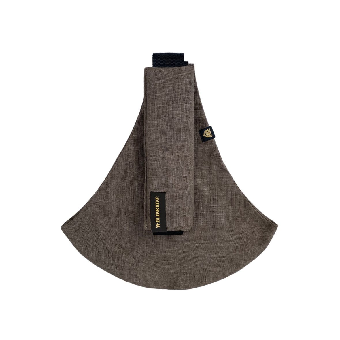 WILDRIDE. Μάρσιπος αγκαλιάς για νήπια- Brown linen