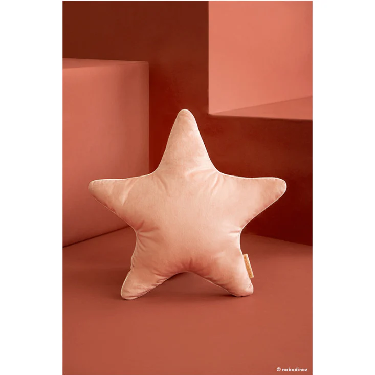 NOBODINOZ. Βελούδινο Μαξιλάρι αστέρι Aristote 40*40cm pink