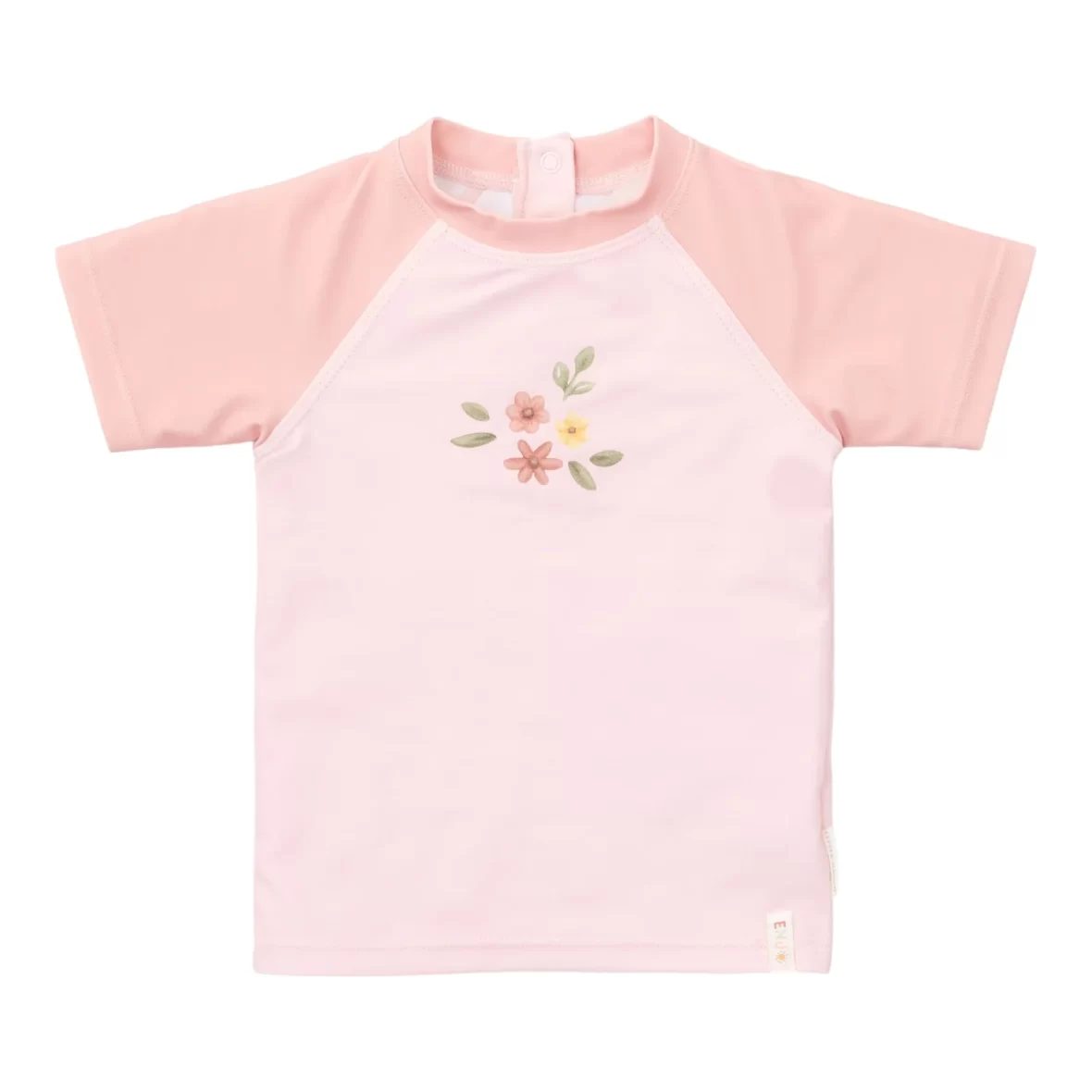 LITTLE DUTCH. Μπλουζάκι κοντομάνικο με προστασία UV Light Pink