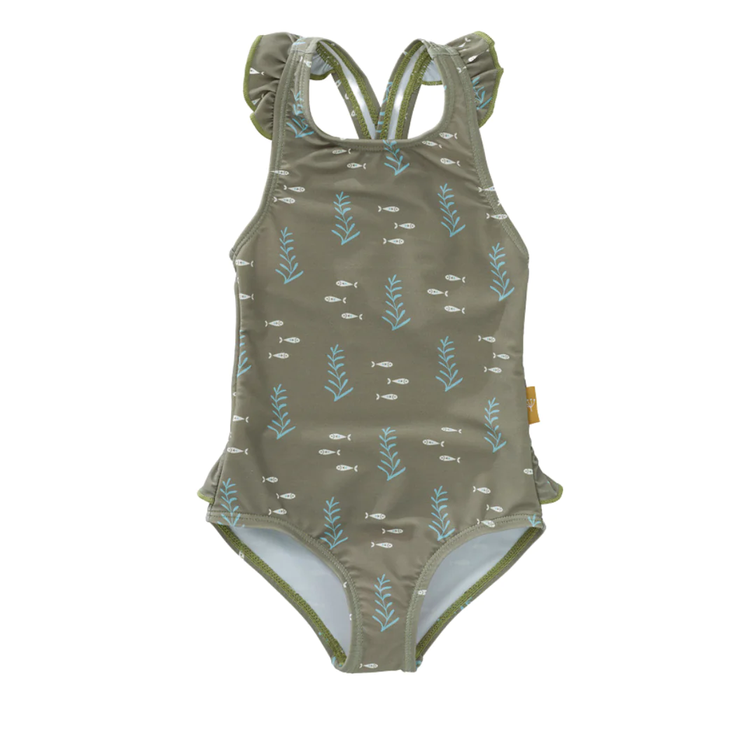 FRESK. Ολόσωμο μαγιό με προστασία UV50 Ocean Green