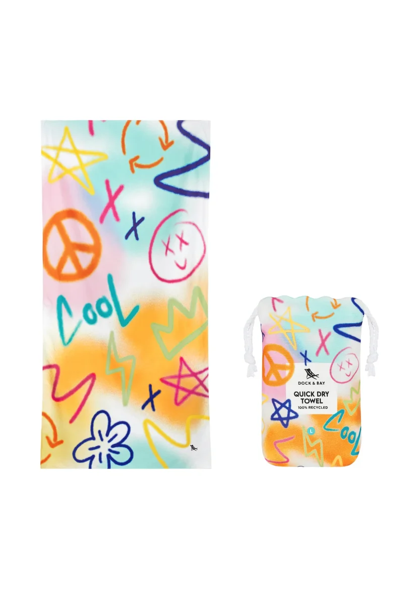 DOCK & BAY. Πετσέτα θαλάσσης Quickdry – Sand to street (Μικροϊνες) – L