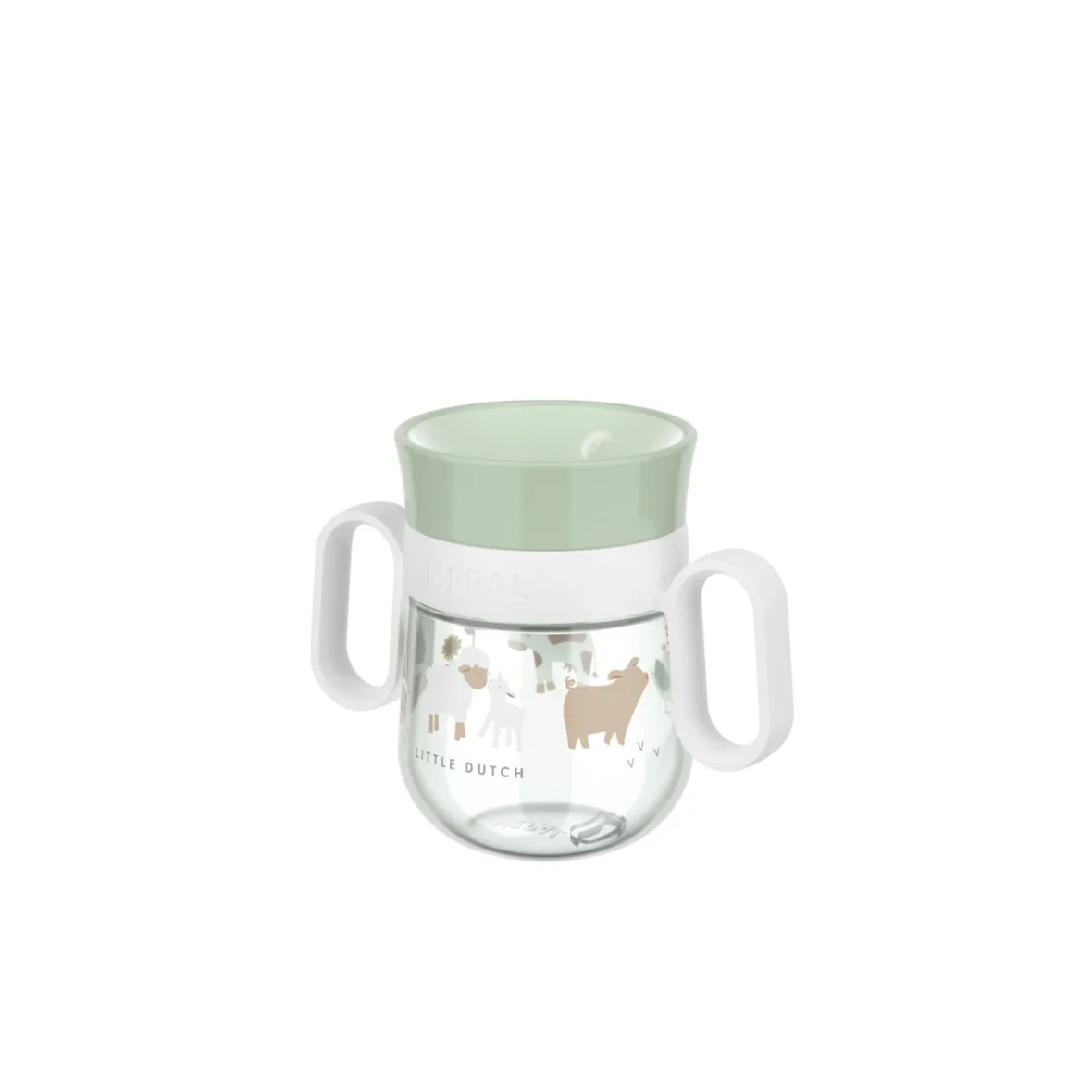 LITTLE DUTCH. Εκπαιδευτικό ποτηράκι περιμετρικό με χειρολαβές Mio 200 ml – Little Farm