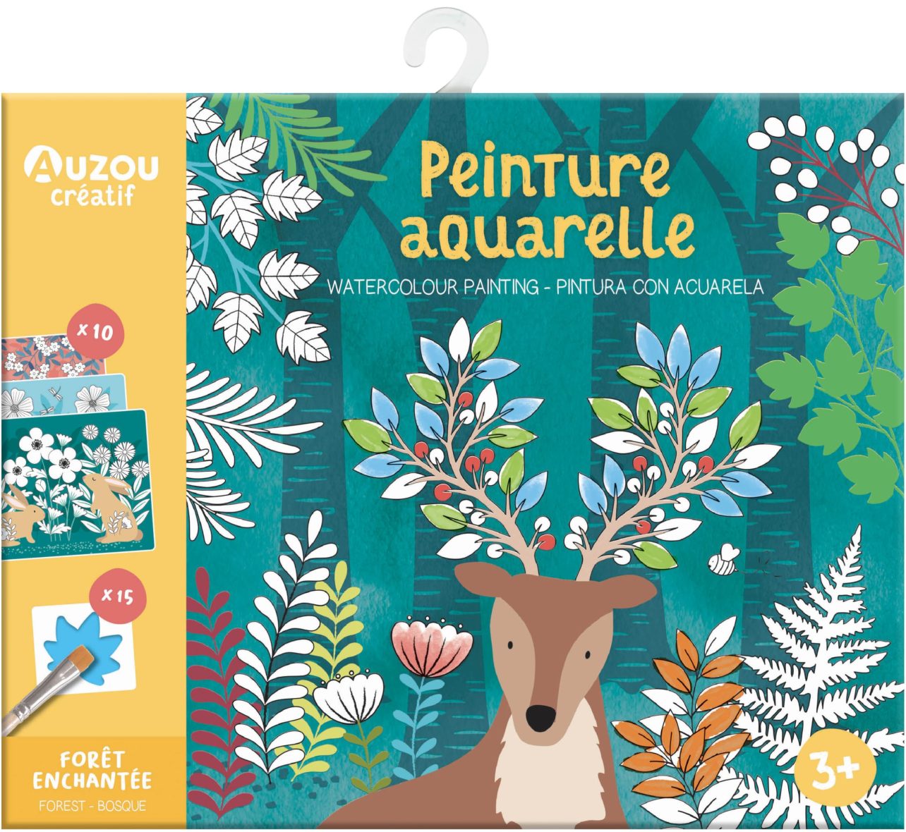 AUZOU. Ζωγραφική με ακουαρέλα – Enchanted forest