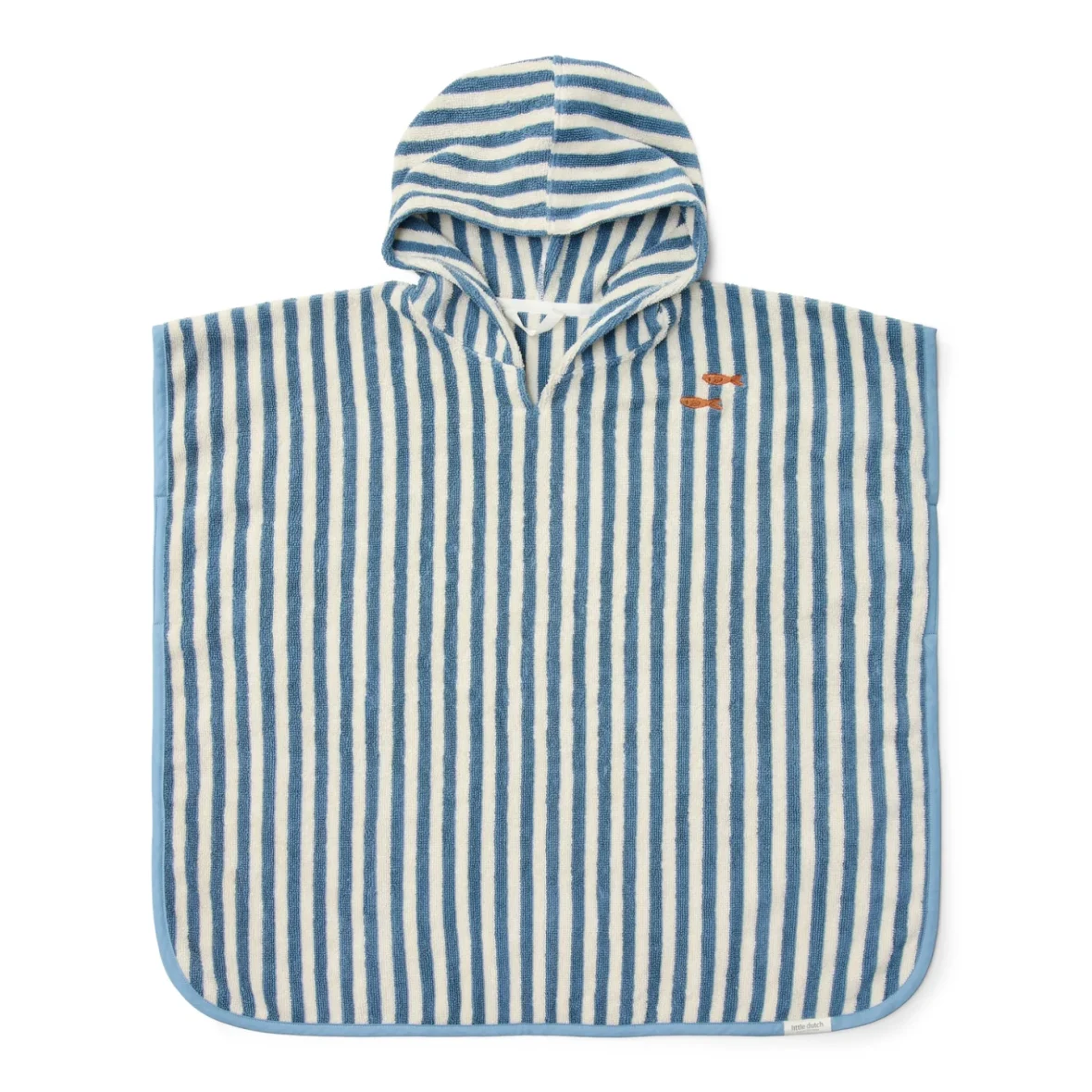 LITTLE DUTCH. Παιδικό πόντσο Ocean Sea Life Ocean Blue