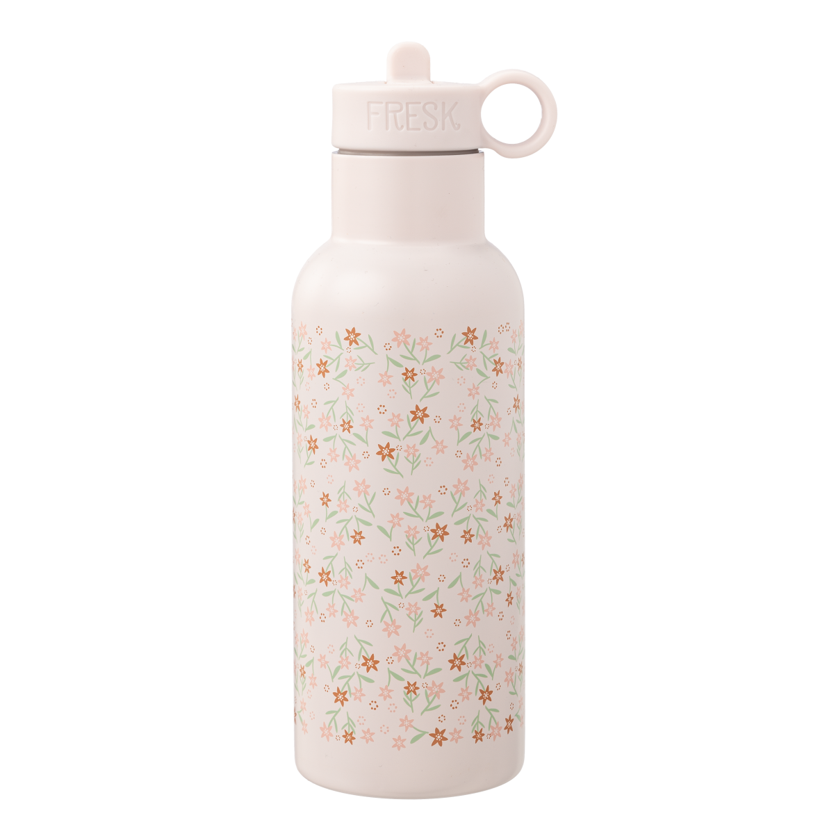 FRESK. Θερμός με διπλό τοίχωμα από ανοξείδωτο ατσάλι και ενσωματωμένο καλαμάκι 500ml Garden flowers