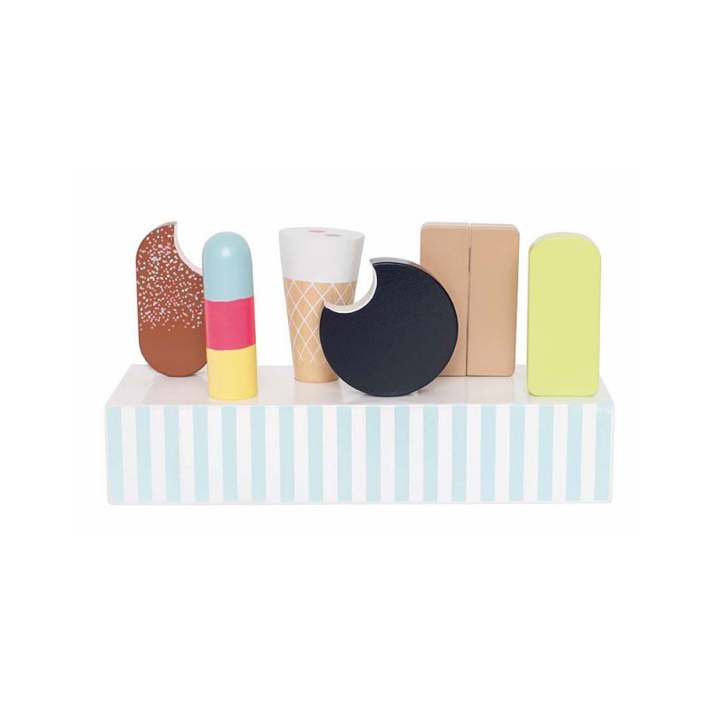 Jabadabado. Κουτί με ξύλινα παγωτά Retro