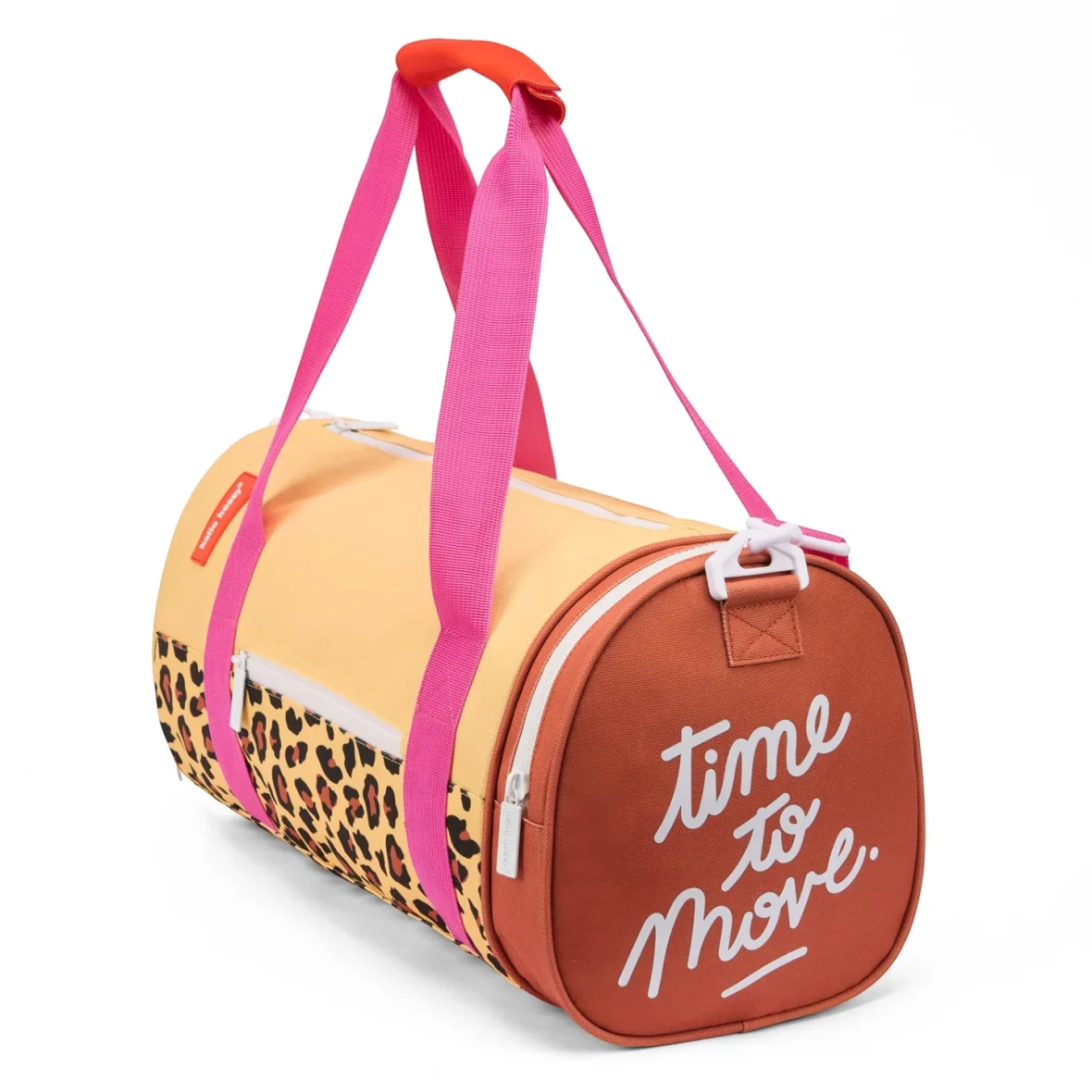 HELLO HOSSY. Τσάντα βόλτας κυλινδρική Leopard #7