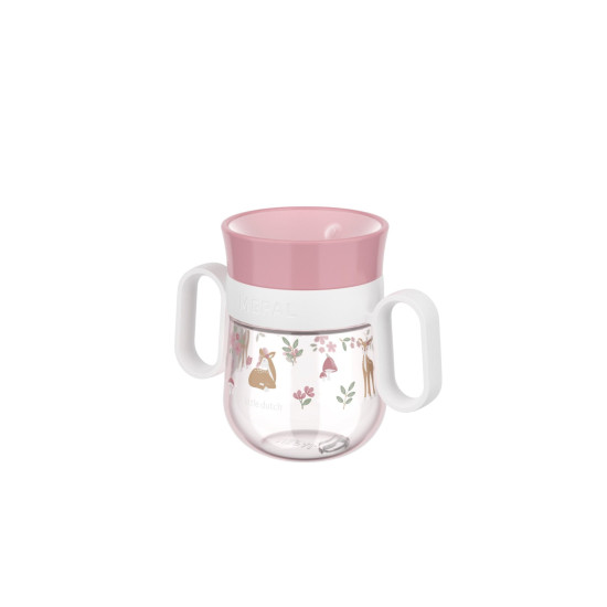 LITTLE DUTCH. Εκπαιδευτικό ποτηράκι περιμετρικό με χειρολαβές Mio 200 ml – Fairy garden