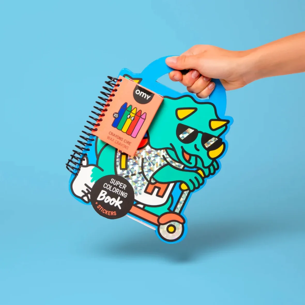 OMY. Super Coloring & Stickers Book – Dino