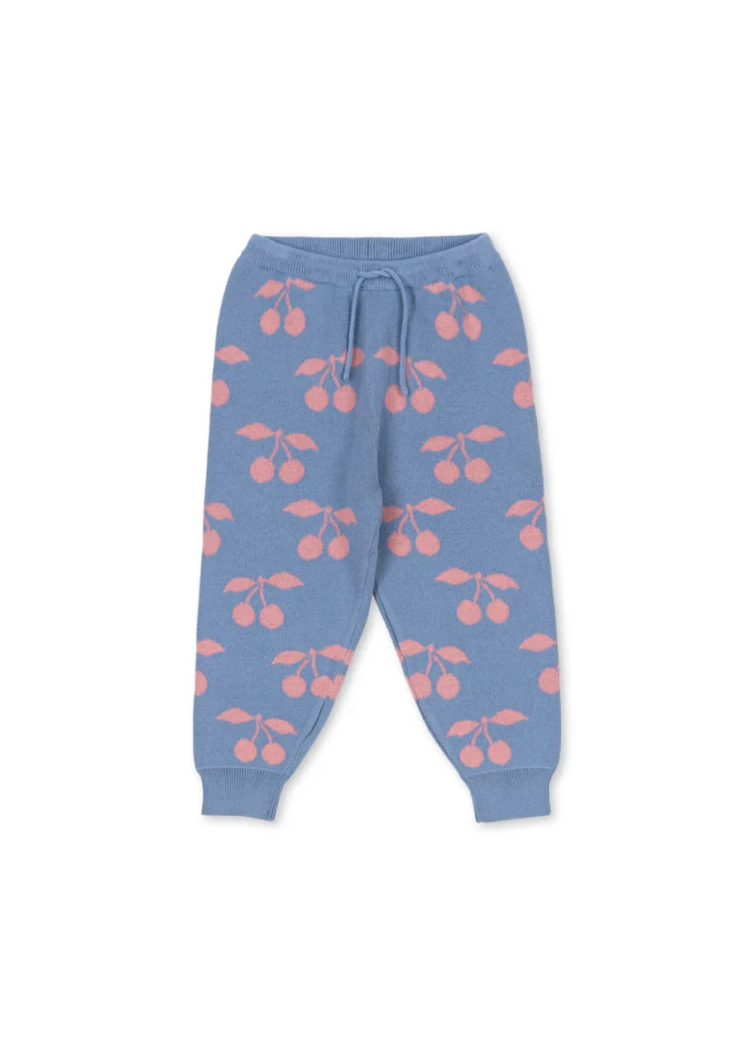 KONGES SLØJD. Πλεκτό παντελόνι φόρμας Lapis – purple impression