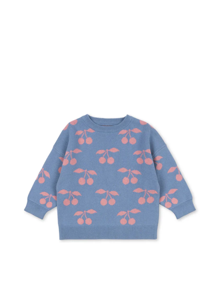 KONGES SLØJD. Πλεκτή μπλούζα φόρμας Lapis – purple impression