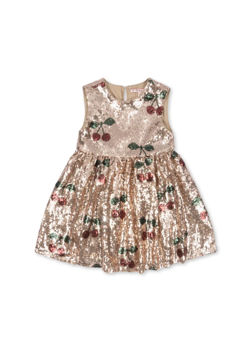 KONGES SLØJD. Φόρεμα starla sequin- ma grande cerise