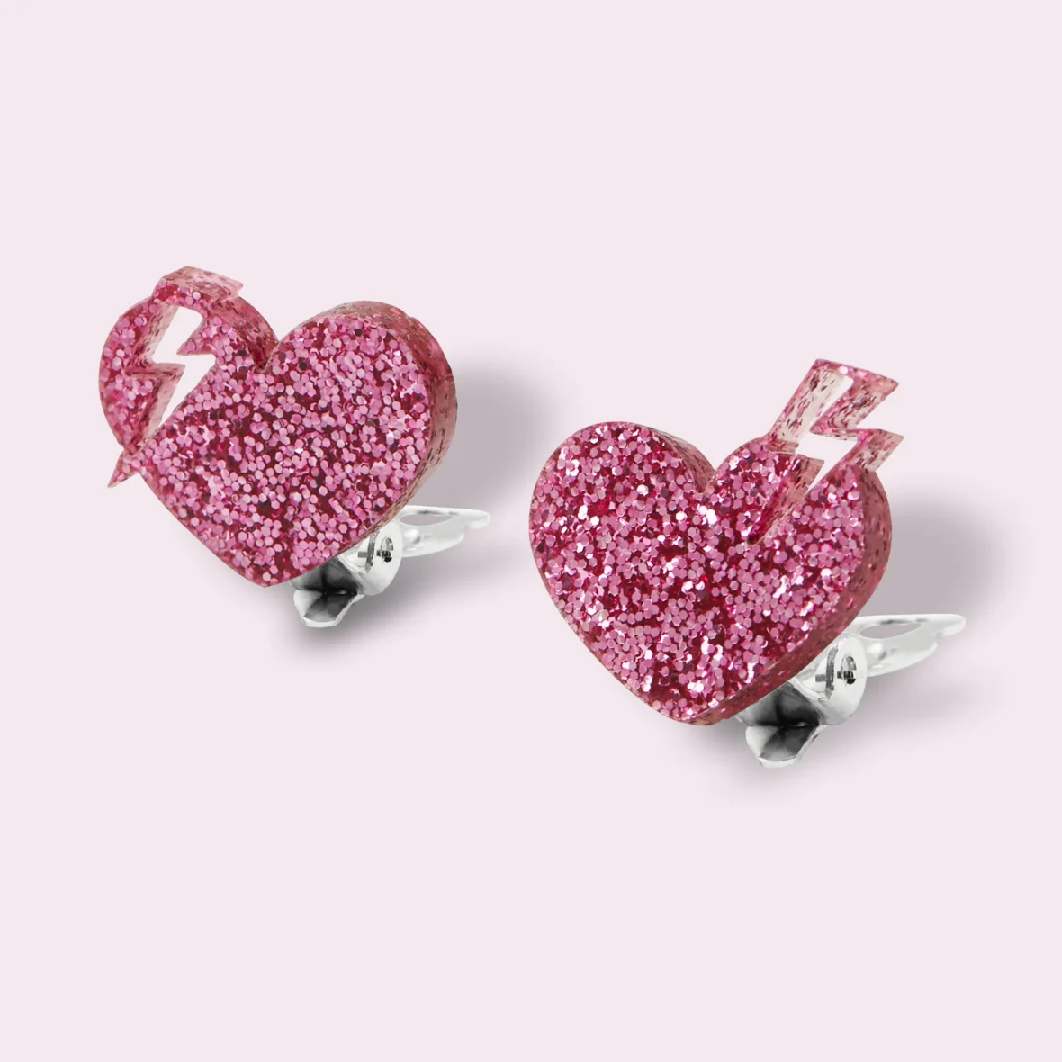 MINI COOLS. Σκουλαρίκια με κλιπ Love lighting