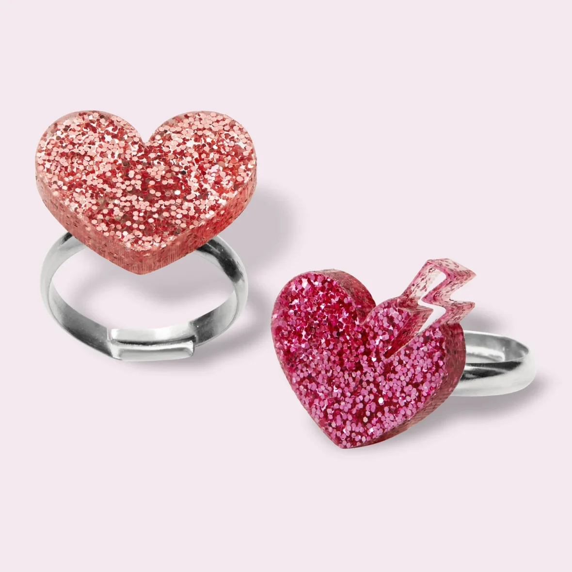 MINI COOLS. Δαχτυλίδια (2 τμχ.) Love