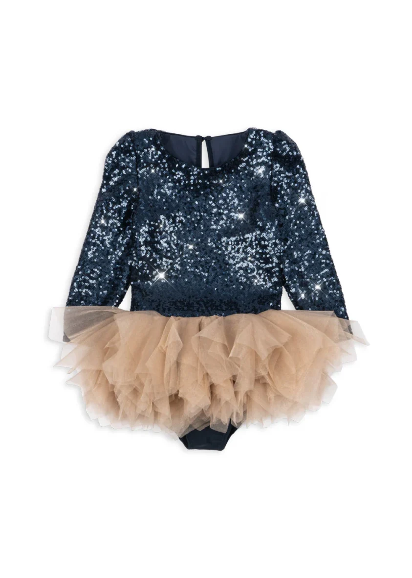 KONGES SLØJD. Φόρεμα Ballerina glitter – Dark navy