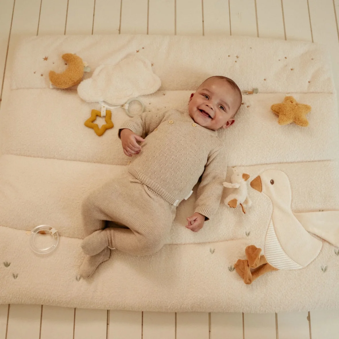 LITTLE DUTCH. Playpen Mat Newborn Naturals GRS