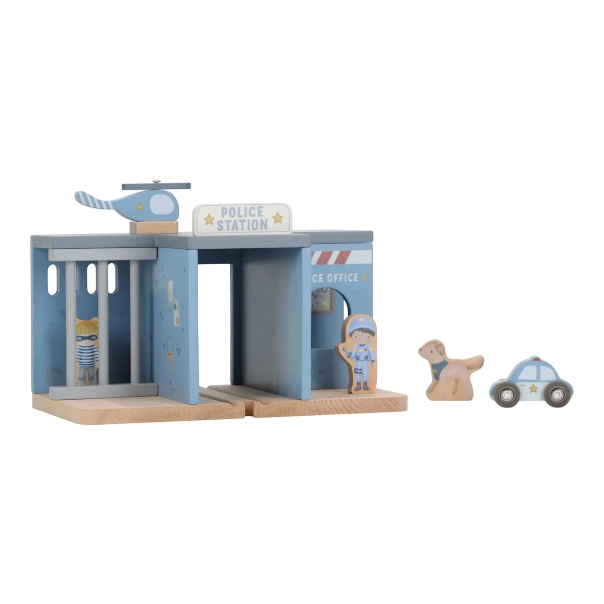 LITTLE DUTCH. Wooden police station with accessories FSC