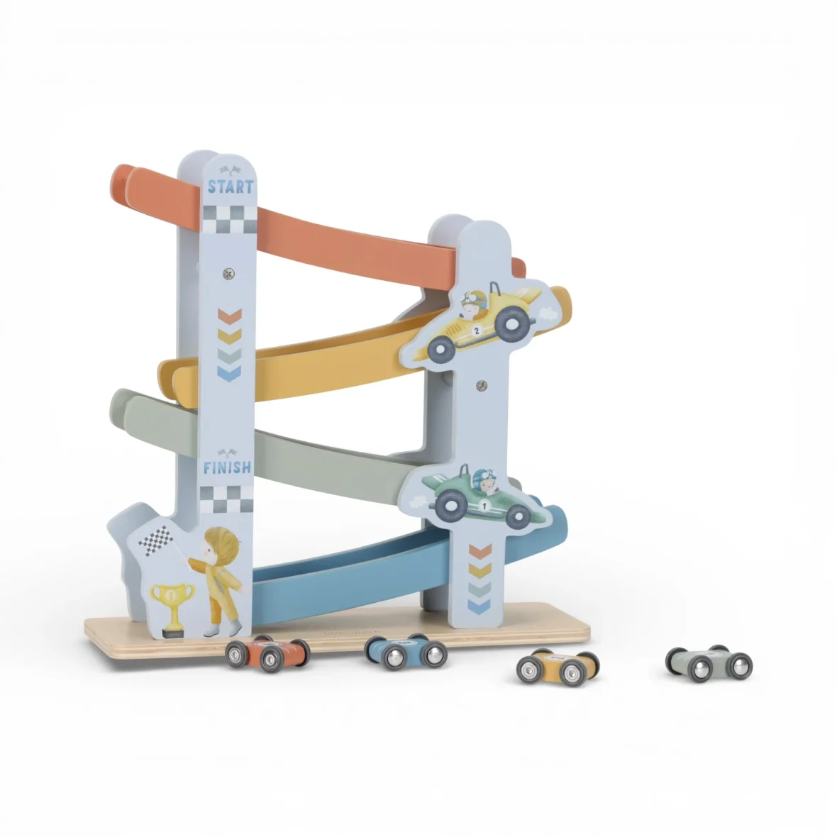 LITTLE DUTCH. Ξύλινη πίστα αγώνων με αυτοκινητάκια FSC