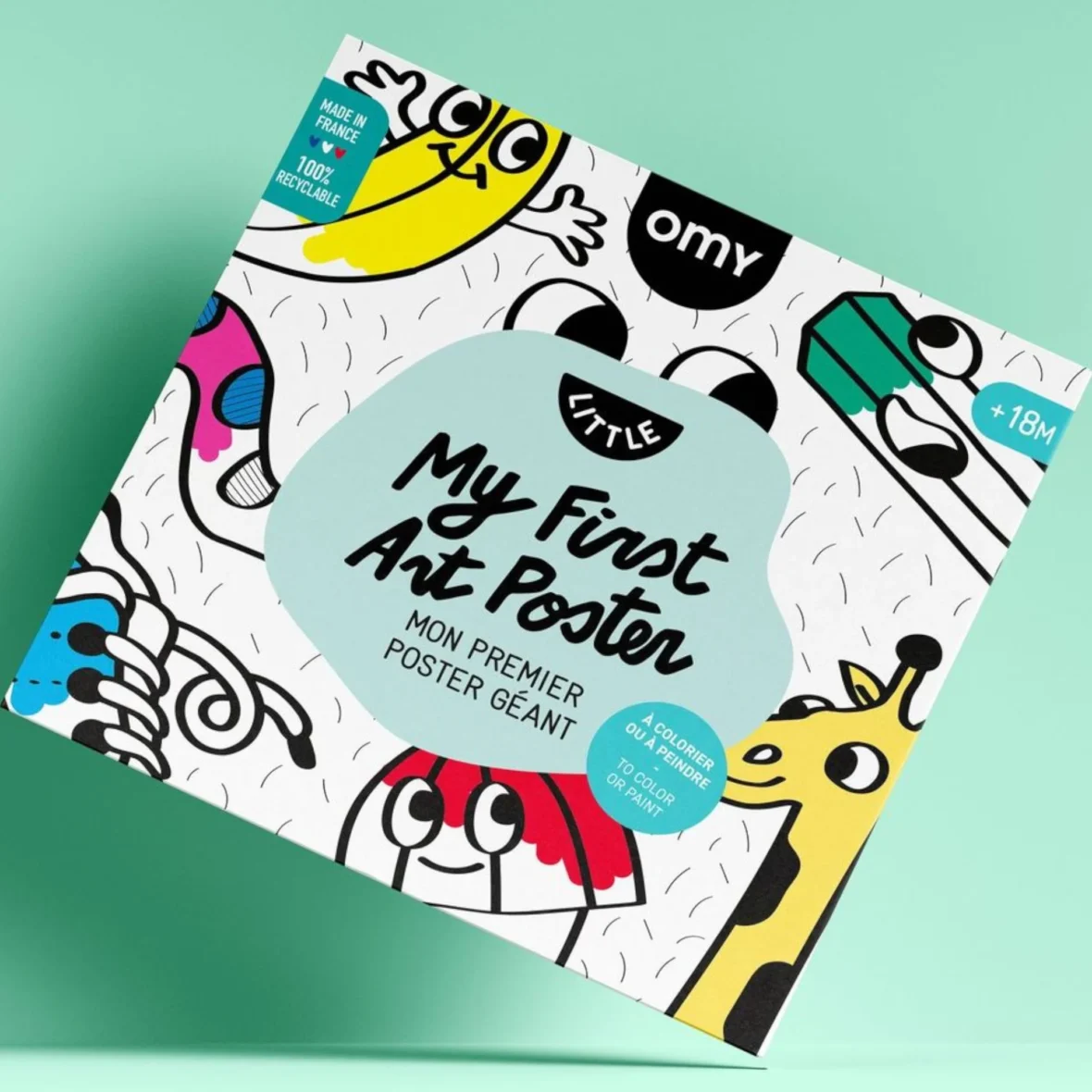 OMY. Αφίσα γίγας για ζωγραφική Η πρώτη μου δημιουργία