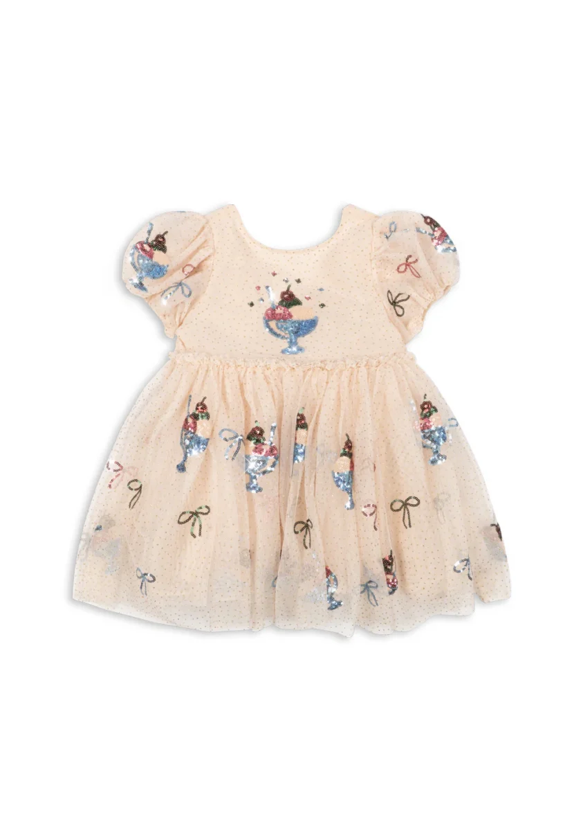 KONGES SLØJD. Φόρεμα Yvonne puff – gelato