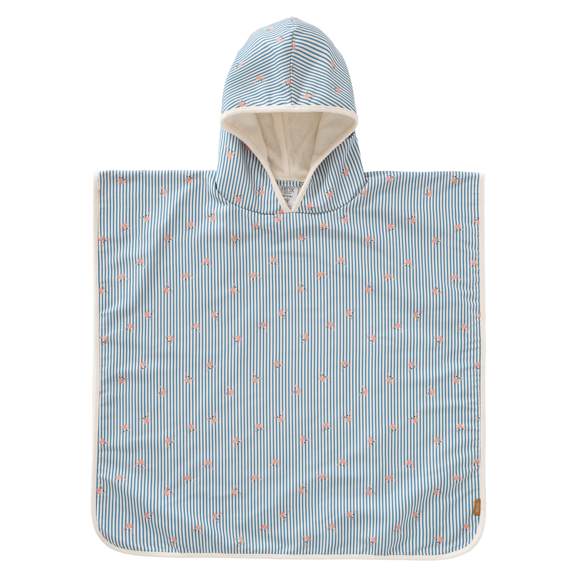 FRESK. Παιδικό Poncho με Προστασία UV50 Stripes & crabs