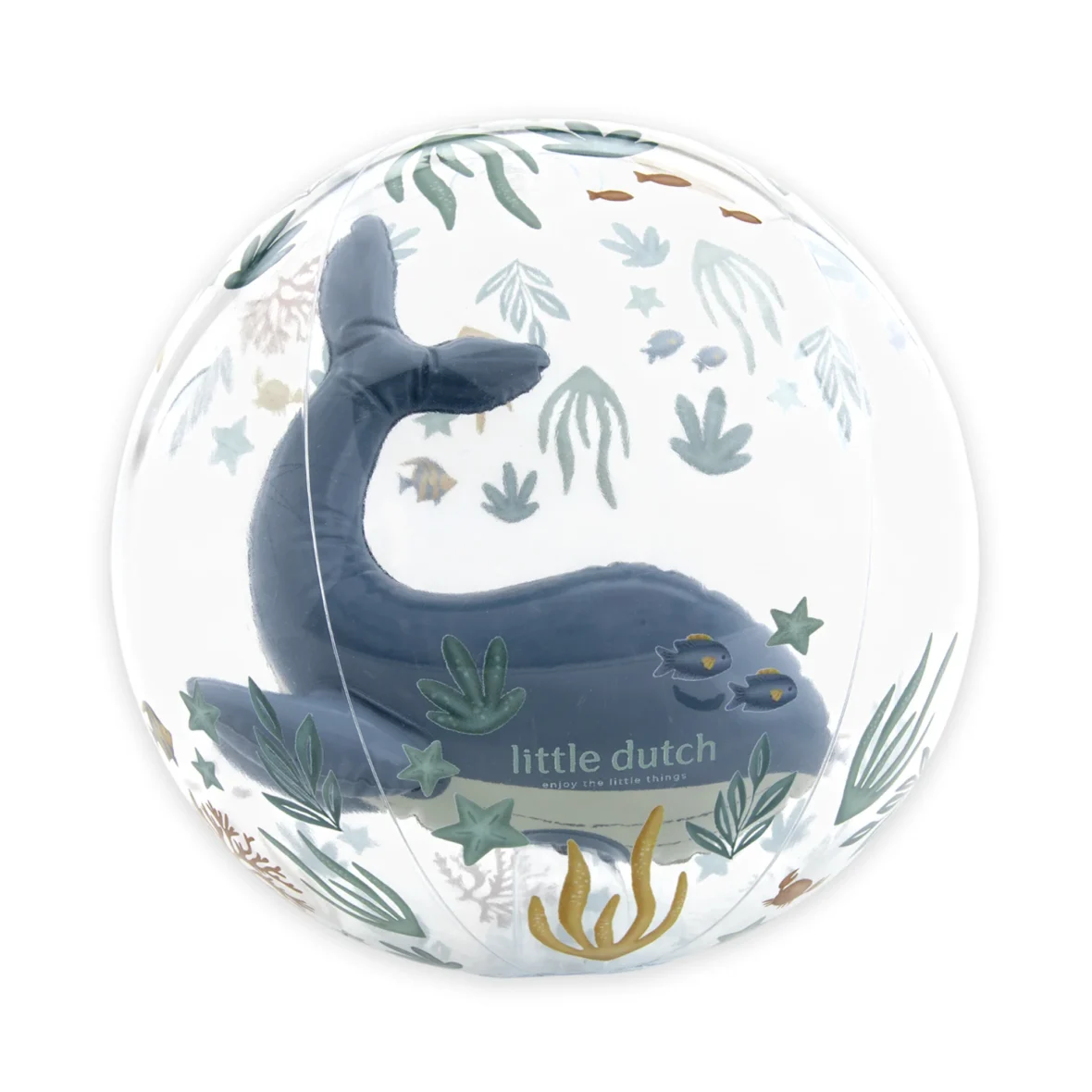 LITTLE DUTCH. Beach ball 3D Ocean World blue