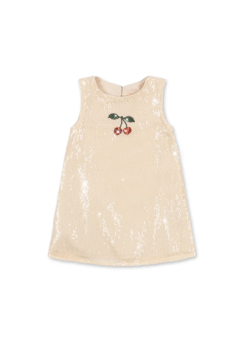 KONGES SLØJD. Aries sequin dress – white smoke