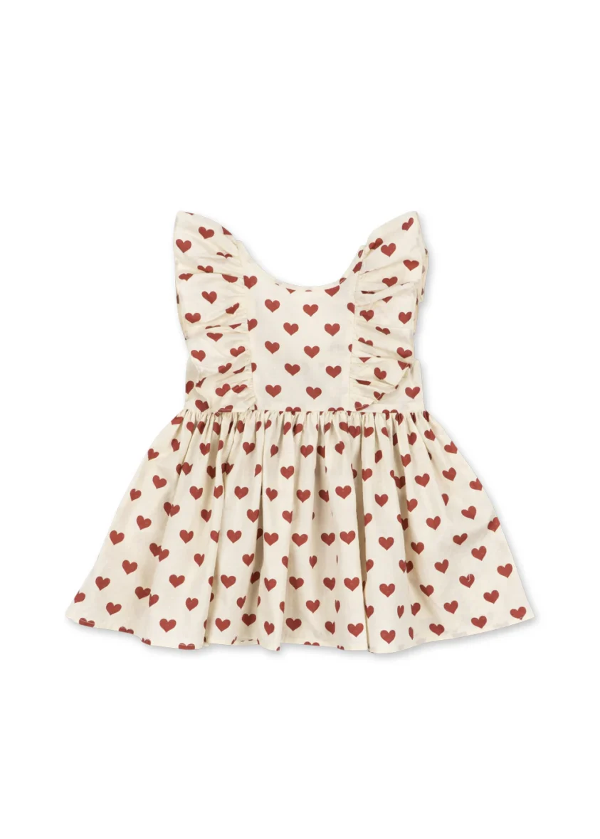 KONGES SLØJD. Φόρεμα cianna bow – amour rouge