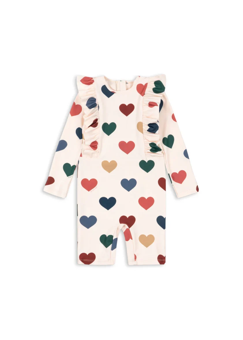 KONGES SLØJD. Ολόσωμο μαγιό manuca onesie – bon coeur coloré