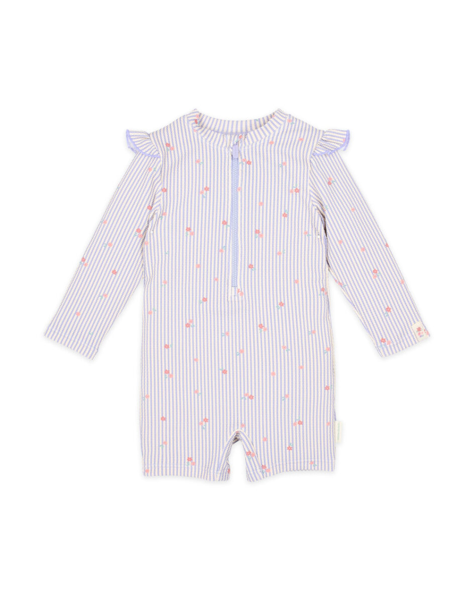 LITTLE DUTCH. Ολόσωμο μακρυμάνικο μαγιό Dreamy Stripes