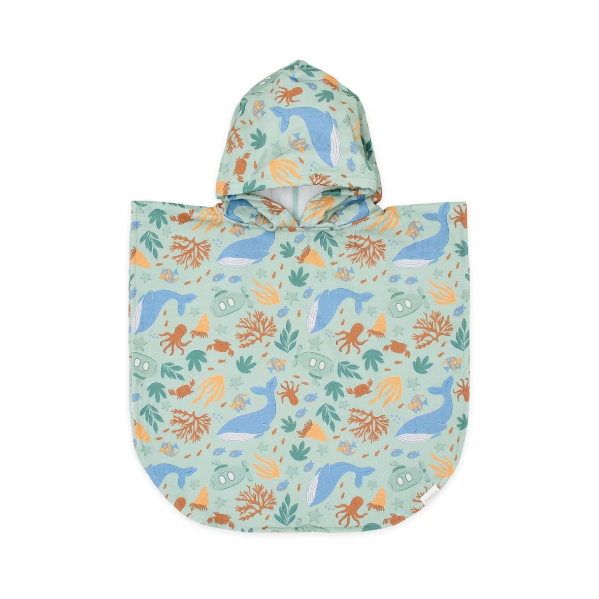 LITTLE DUTCH. Παιδικό πόντσο Ocean World Multicolour – One size