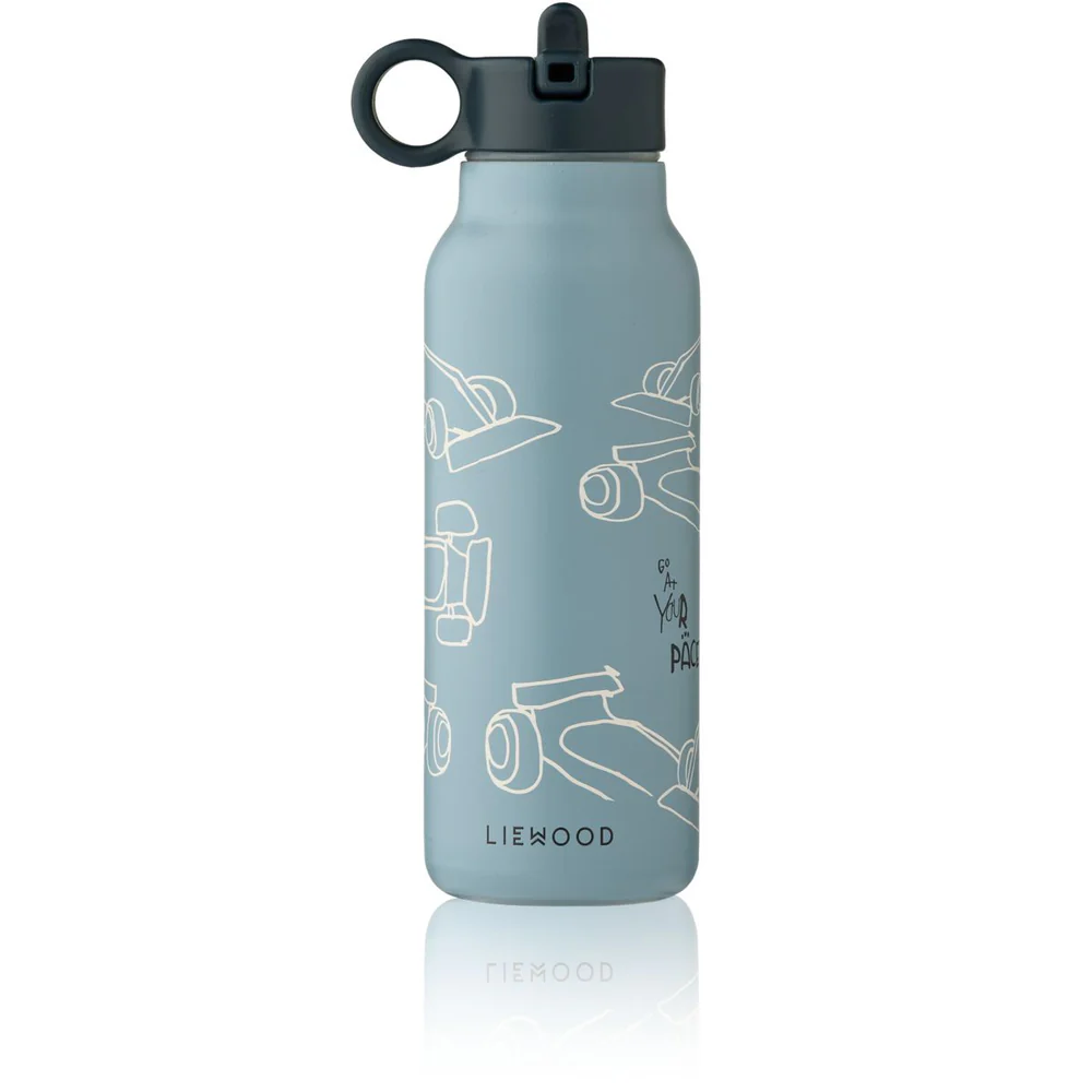 LIEWOOD. Παγούρι θερμός falk – Race cars / Beach blue 350 mL