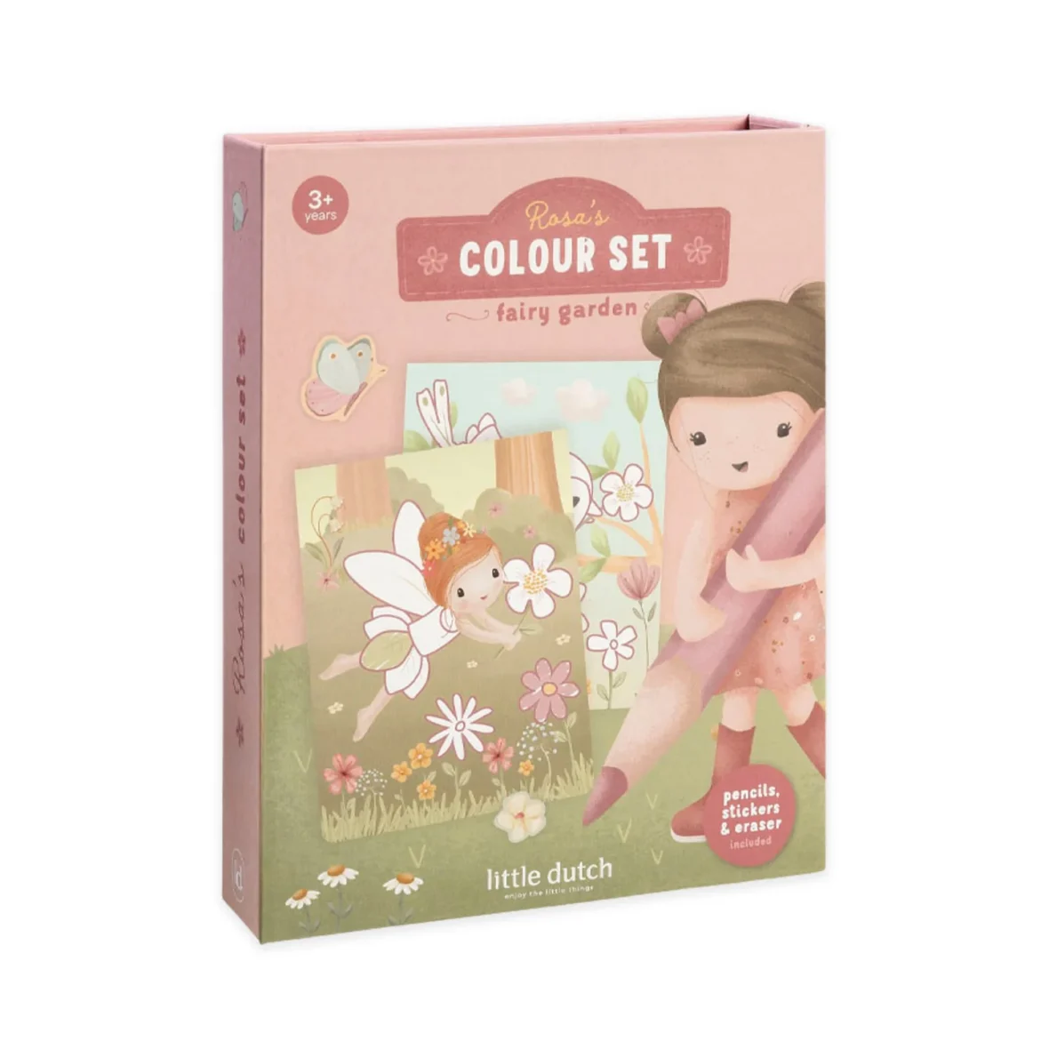 LITTLE DUTCH. Σετ χρωματισμού Rosa Fairy Garden