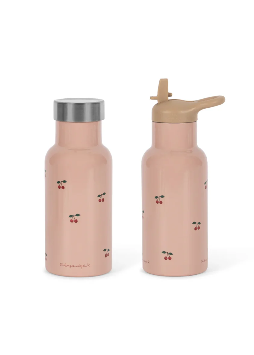 KONGES SLØJD. Θερμός με καλαμάκι 350ml – cherry pink