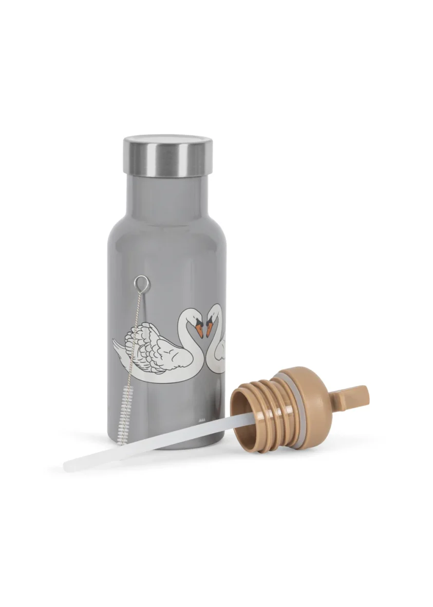 KONGES SLØJD. Θερμός με καλαμάκι 350ml – swan blue
