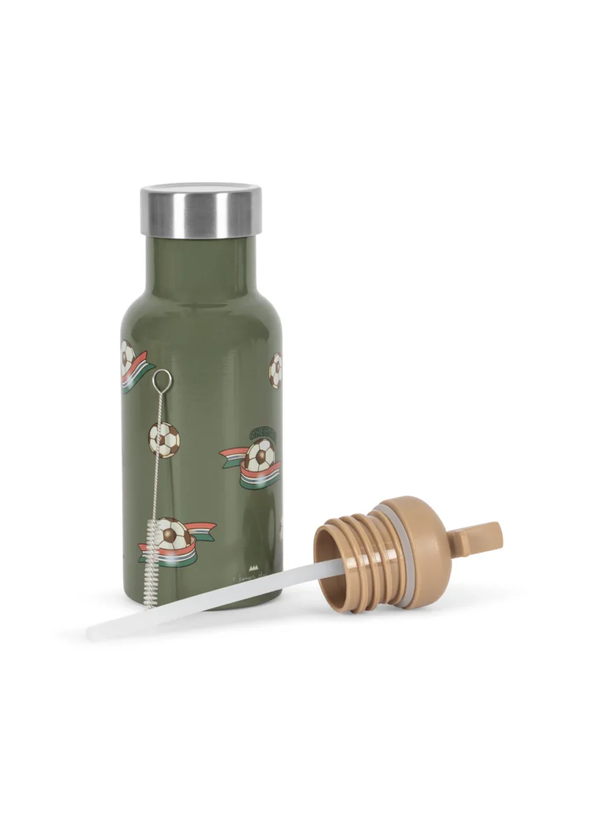 KONGES SLØJD. Θερμός με καλαμάκι 350ml – green/kick it