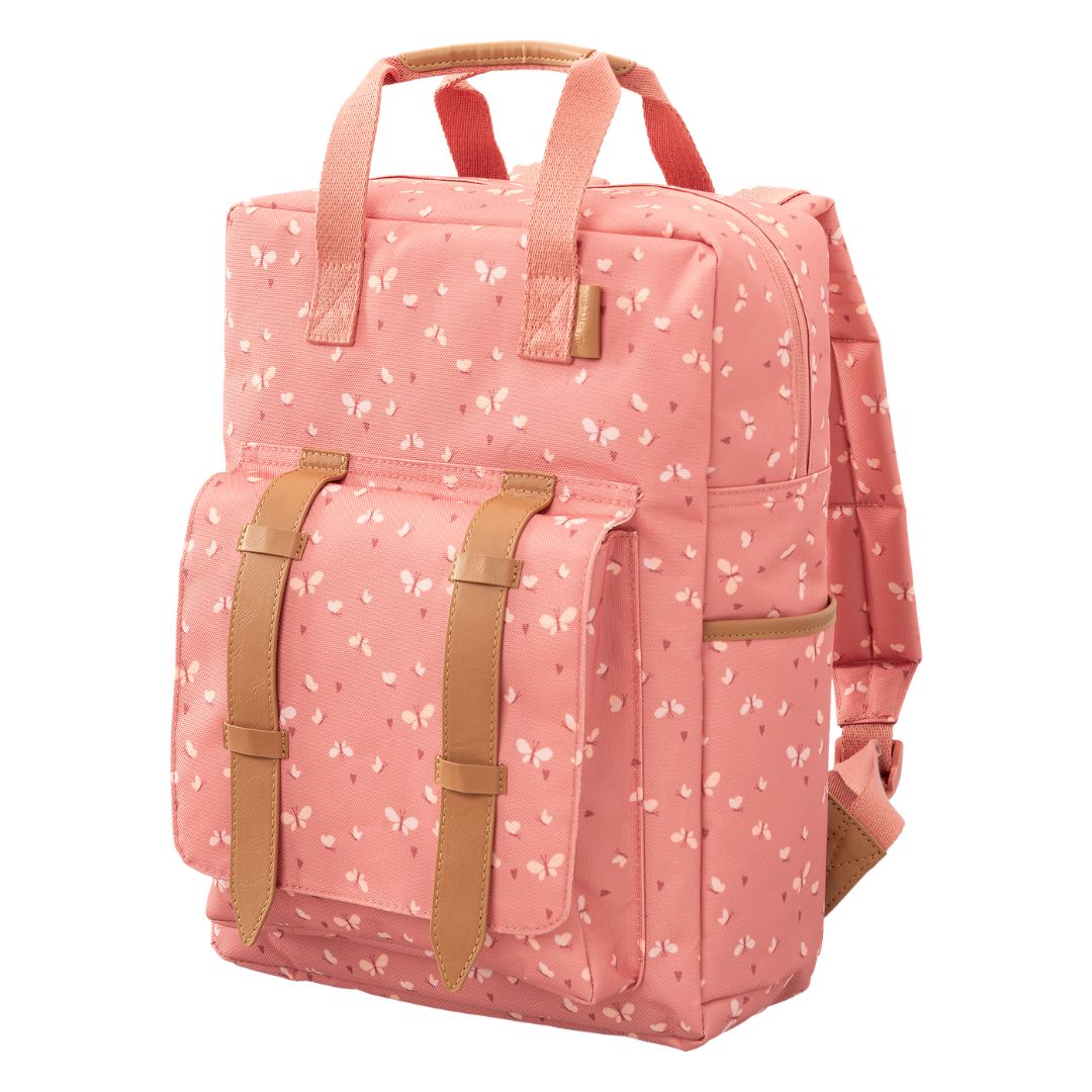FRESK. Large Backpack 36x26cm from recycled PET bottles – Butterfly