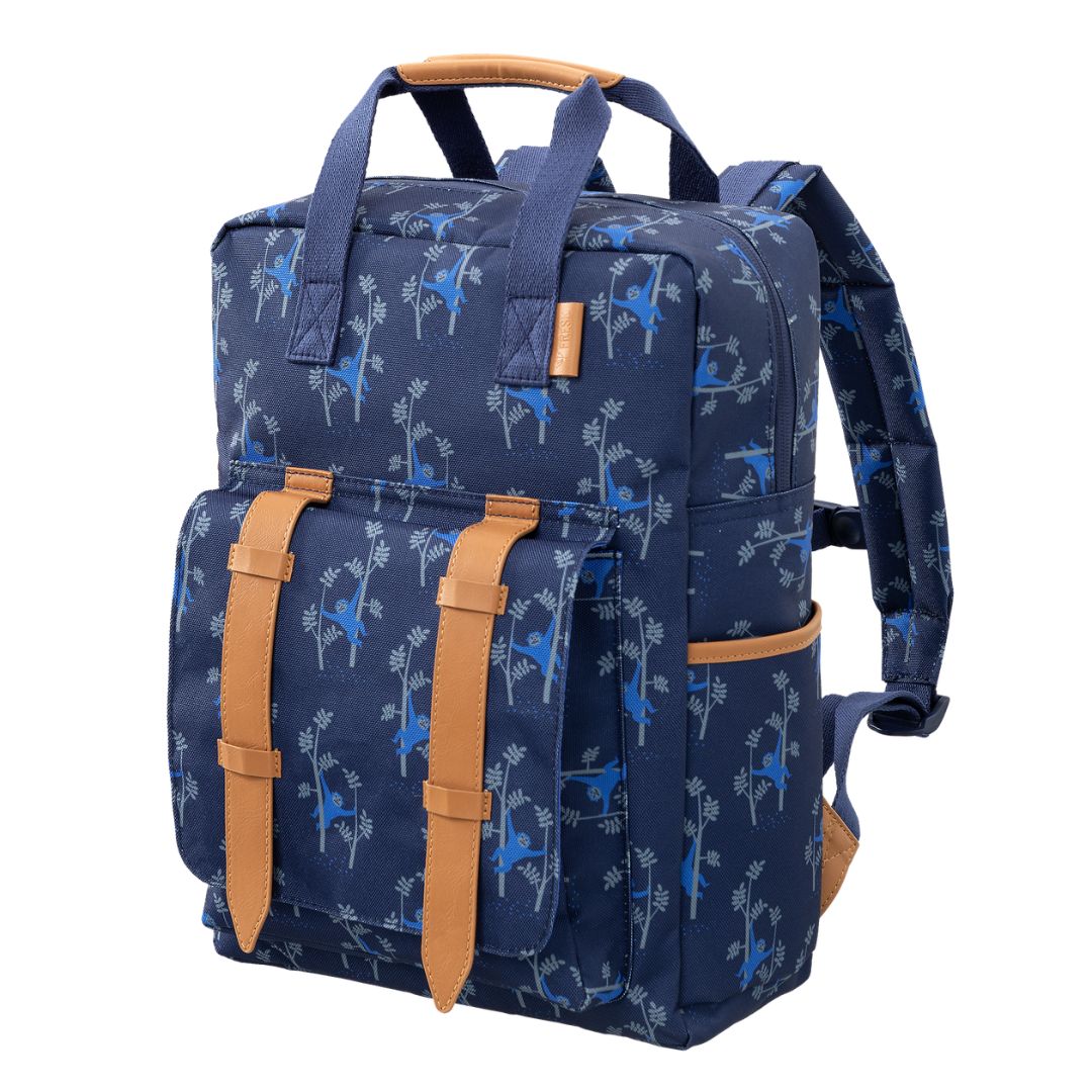 FRESK. Large Backpack 36x26cm from recycled PET bottles – Monkey