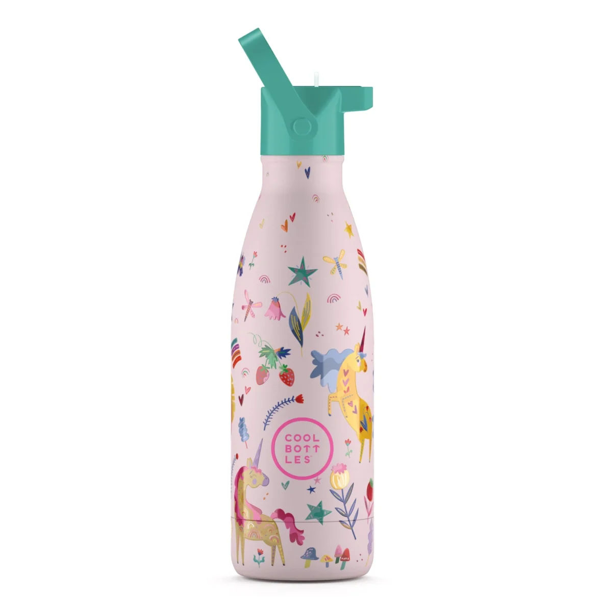 COOL BOTTLES. Ανοξείδωτο παιδικό μπουκάλι Αστείοι Μονόκεροι 350ml