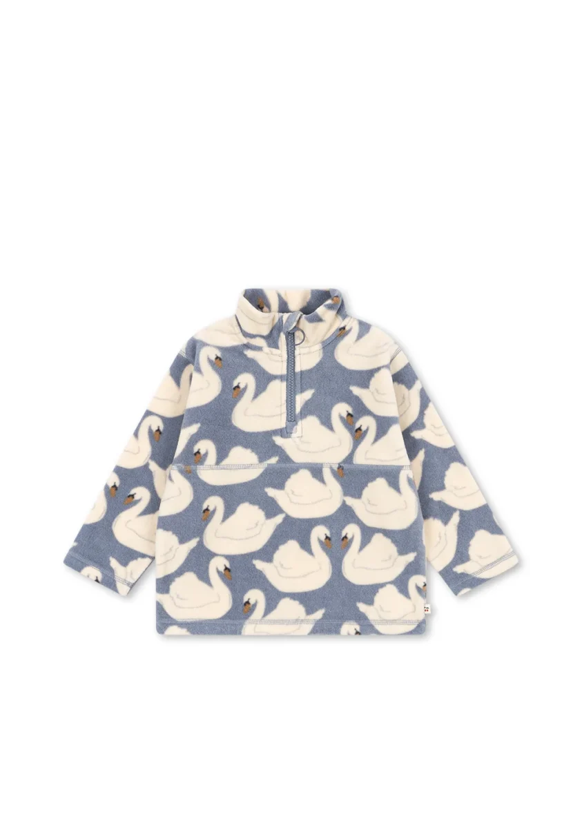 KONGES SLØJD. Tavi fleece sweatshirt – swan