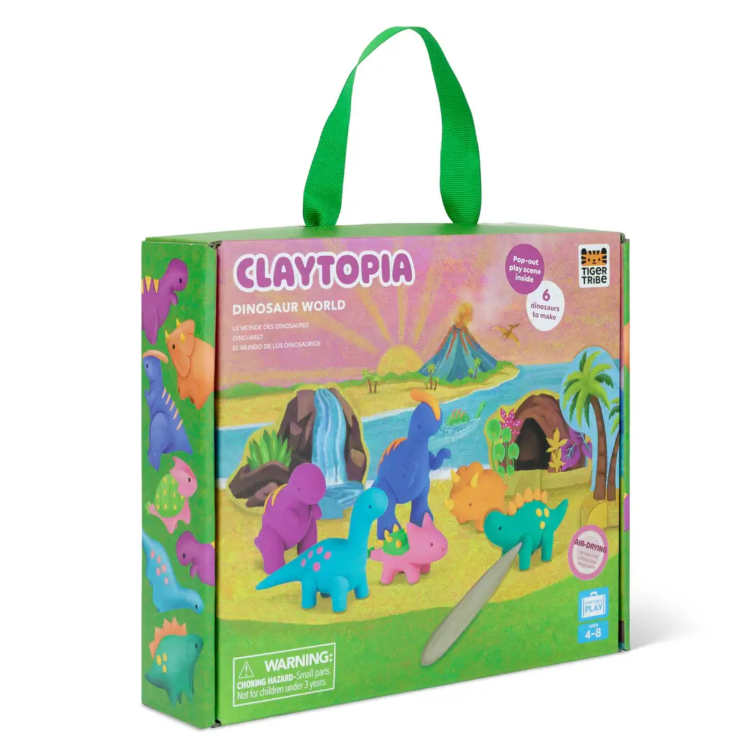 TIGER TRIBE. Actovity set – Claytopia Dinosaur World
