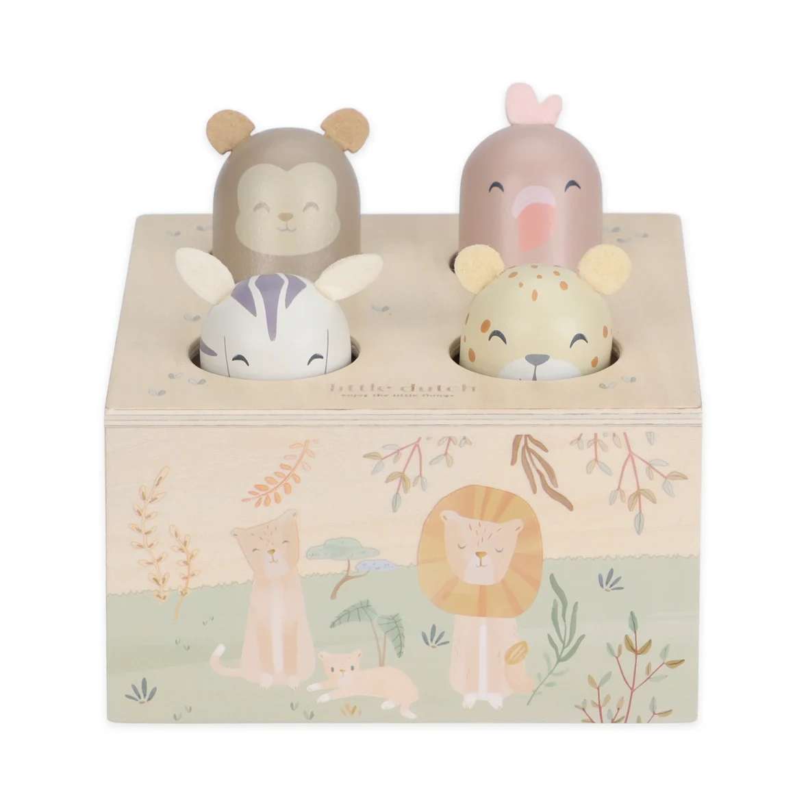 LITTLE DUTCH. Pop-up toy Safari Friends FSC