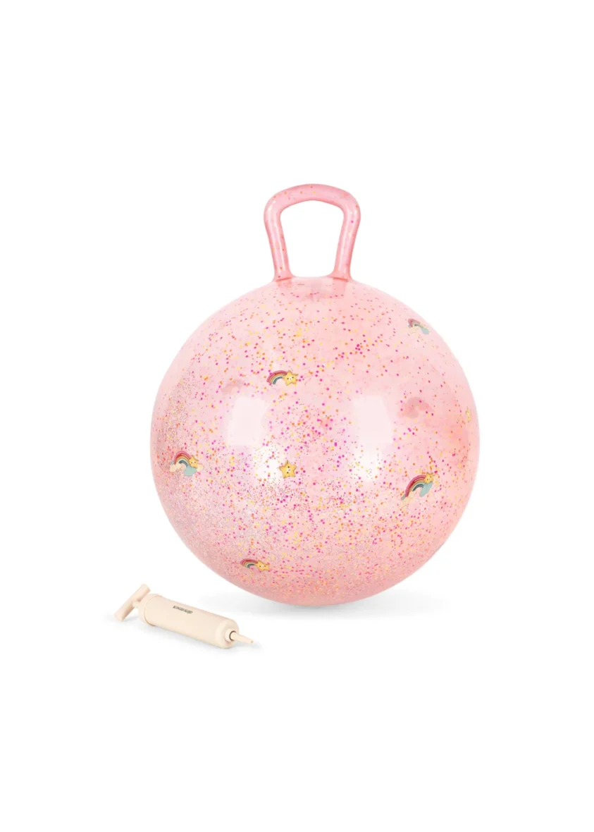 KONGES SLØJD.Glitter jump ball – rainbow